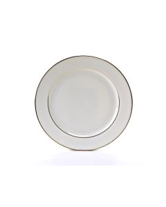 Cream with Gold Service or Charger Plate 12"