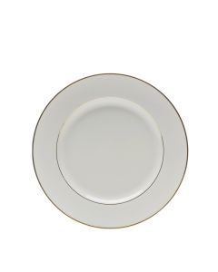 Cream Gold Rim Dinner Plate 10.5"