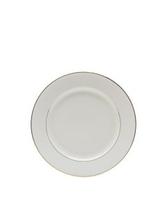 Cream Gold Rim Luncheon Plate 9"