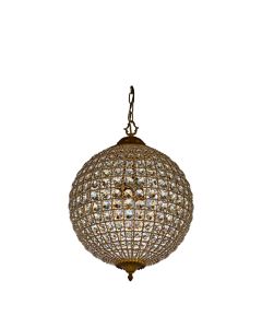 Chandelier, Crystal Sphere 18" 3 Light