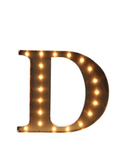 Marquee Letter "D"