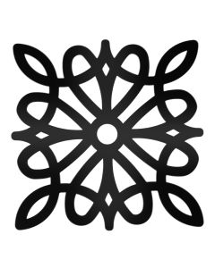 Deco Square Black Charger Plate 13"