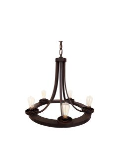 Chandelier, 5 Light Edison
