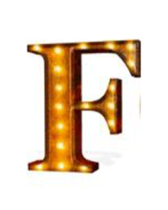 Marquee Letter "F"