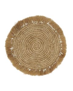 Fringe Natural Placemat 15"