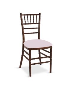 Fruitwood Chiavari Chair with Soft Pink Velvet Cushion