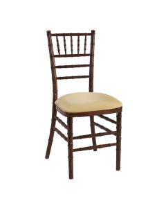 Black Chiavari Chair with Toffee Stretch Knit