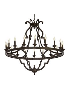 Chandelier, Gatsby Bronze 43" 18 Light