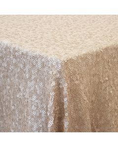 Glitz Champagne 120" Round Linen