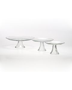10" Glass Serving Stand
