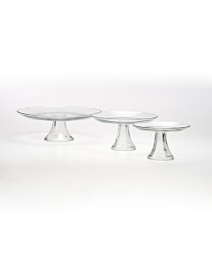 8" Glass Serving Stand