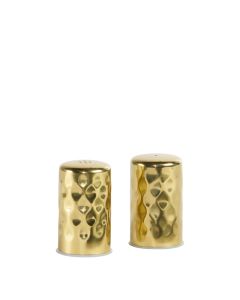 Gold Hammered Salt & Pepper Set