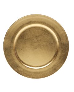 Gold Resin Charger Plate 13"