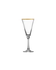 Gold Rim Wine 10 oz