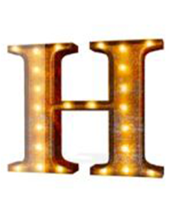 Marquee Letter "H"