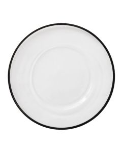 Halo Black Rim Charger or Service Plate 13"