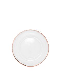 Halo Rose Gold Rim Salad or Dessert Plate 8.5"