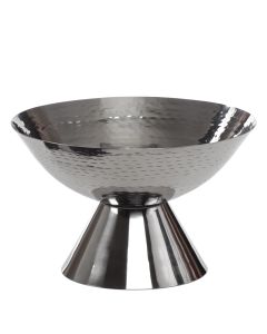 Bowl Pedestal Hammered 10 "x 4" with 3" Base