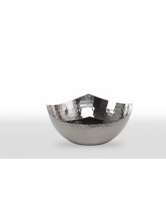 Bowl Fiji Hammered SS 7" x 2.25" 40 oz