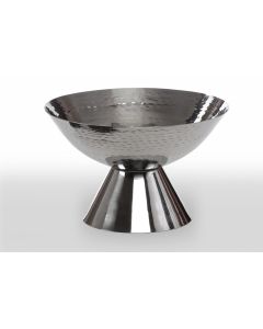 Bowl Pedestal Hammered 10 "x 4" with 3" Base