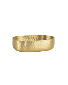 Basket Hammered Gold 9" x 6" x 2.25" High