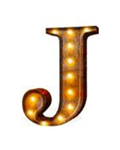 Marquee Letter "J"