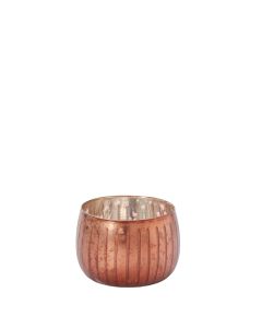 Lulu Copper Candle Holder 3.5" x 4.5"