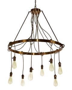 Chandelier, Marionette 24" 8 Light Gold