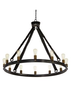 Chandelier, Marlow 40" 12 Light Single Tier