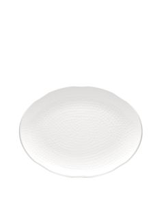 Melamine Oval Pebbled Platter 16" x 12"