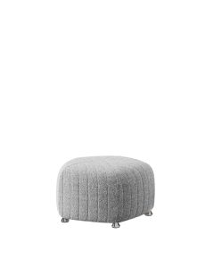 Monaco Grey Boucle Large Pouf
