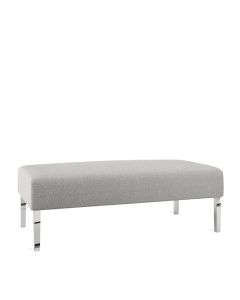 Monaco Grey Boucle Lounge Rectangle Ottoman