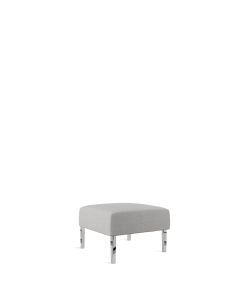 Monaco Grey Boucle Lounge Square Ottoman