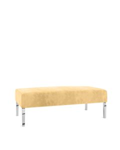 Monaco Honey Velvet Lounge Rectangle Ottoman