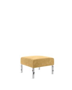 Monaco Honey Velvet Lounge Square Ottoman