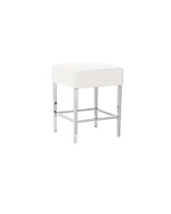 Monaco White Chair no Back 30" High Bar