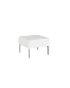 Monaco Square Ottoman White