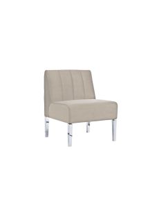 Monaco Velvet Chair with Back 16" High Lounge