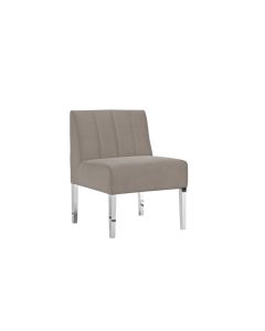 Monaco Velvet Chair with Back 18" High Dining
