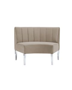 Monaco Velvet Round with Back 16" High Lounge