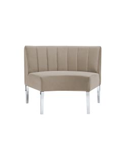 Monaco Velvet Round with Back 18" High Dining