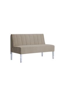 Monaco Velvet Loveseat with Back 16" High Lounge