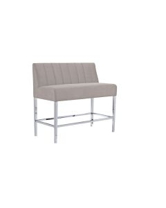 Monaco Velvet Loveseat with Back 30" High Bar