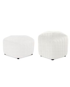 Monaco Pouf Mini & Biggy White