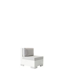 Newport Wicker Armless Chair