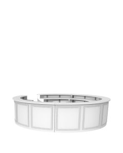 Olivier White Circle Bar 42'