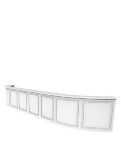 Olivier White U-Shape Bar 26'