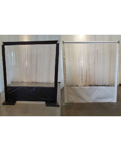 Floor Partition with Panel 6'w x 7'h