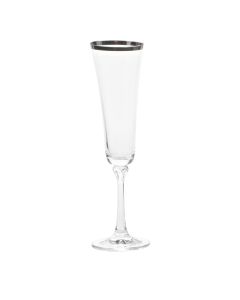 Platinum Rim Flute 7 oz