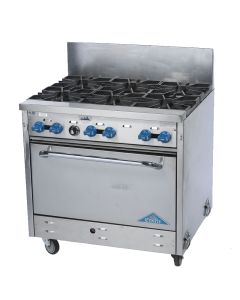 Propane 6 Burner Range with Oven